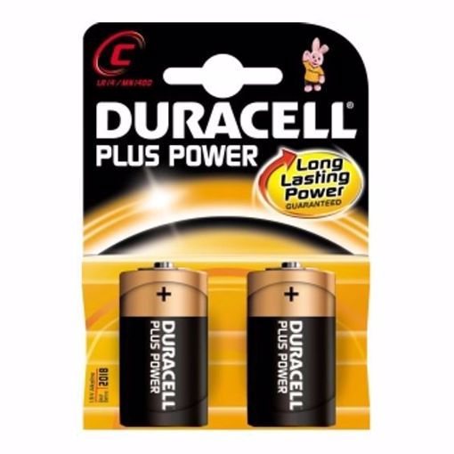 Immagine di PILA DURACELL 1,5V 2PZ. MEZZA TORCIA LR14