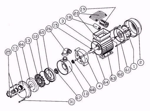 Immagine di TELLARINI PARTE INTERNA POST. + PARTE INTERNA ANT. POMPE INOX