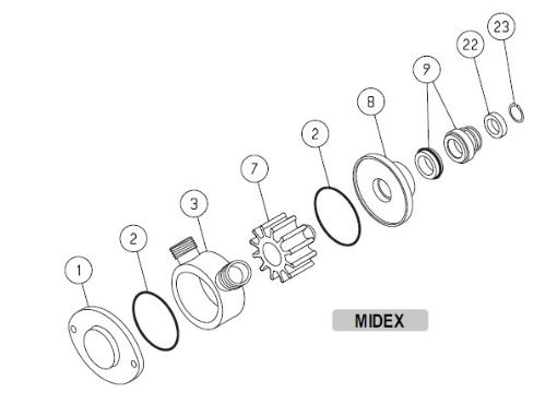 Immagine di LIVERANI CORPO POMPA COMPLETO MIDEX 1"1/4